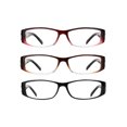 thumbnail image 2 of Eyebogo Kaylee Value 3-Pack Women Rectangular Reading Glasses, Burgundy/Brown/Black, +2.50, 2 of 4