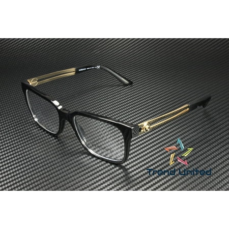 Versace VE 3218 Plastic Unisex Square Eyeglasses Black 53mm Adult