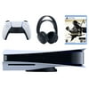 Sony Playstation 5 Disc Version Console with Black PULSE 3D Wireless Gaming Headset and Ghost of Tsushima Director's Cut