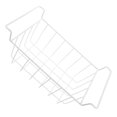 thumbnail image 1 of KONTONTY Hanging Kitchen Basket White Freezer Shelf Rack Rectangular Shape 1Pack, 1 of 8