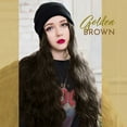 thumbnail image 4 of DOPI Long Curly Wig Hat Hooded Wig Winter Cap Caps Casual Women Wig Hats with Hair, 4 of 5
