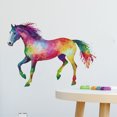 thumbnail image 1 of Adhesivos de pared de PVC con forma de caballo, acuarela, 30 x 60 cm, para decoración de habitacione, 1 of 4
