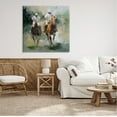 thumbnail image 3 of Stupell Industries Two Polo Players Abstract Sports Painting Gallery Wrapped Canvas Print Wall Art, 36 x 36, 3 of 8