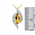 thumbnail image 3 of RYLOS Necklace Yellow Gold Plated Silver Necklace Marquise Gemstone &  Diamonds Pendant 18" Chain 10X5MM Citrine November Birthstone Womens Jewelry Silver Necklace, 3 of 7