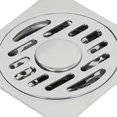 thumbnail image 4 of Shower Grates Electroplating Square Odor and Insect Repellent Lengthen Large Displacement Floor Drain for Bathroom Balcony L, 4 of 4