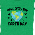 thumbnail image 4 of Inktastic Make Every Day Earth Day with Hearts and Stars Boys or Girls Baby Bodysuit, 4 of 5