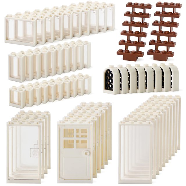 Kit de bloques de construcción Feleph para ventanas y puertas, 118 piezas