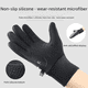 thumbnail image 3 of Guantes térmicos para exteriores de otoño e invierno para hombre, deportivos, con pantalla táctil, para ciclismo, para mujer, impermeables, a prueba de frío, antideslizantes, con forro polar, 3 of 5
