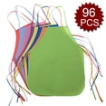 thumbnail image 2 of (Price/96 packs)Opromo 96-Pack Non Woven Colorful Kids Apron for DIY Painting Drawing Artist Available in 2 Sizes(S/M)-Assorted-M, 2 of 4