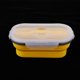 thumbnail image 2 of Cuenco plegable para acampar 850ml Cuenco de viaje de silicona para exteriores para senderismo, almuerzo, viaje de picnic, grado alimenticio, ahorro d Amarillo Macarena Tazón de camping plegable, 2 of 8
