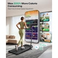 thumbnail image 4 of UREVO Strol 2E Pro Smart Walking Pad Treadmill with Safety Handle, 12% Incline, APP, LED Display, Under Desk, 4 of 11