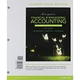 thumbnail image 1 of Pre-Owned Horngren's Financial &amp; Managerial Accounting, the Managerial Chapters, Student Value Edition, 9780133851496, 0133851494, Paperback, 5 edition, 1 of 1