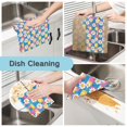 thumbnail image 2 of Yayeee 6 Pack Kitchen Dish Cloths Set for Washing Soft Drying Absorbent Microfiber Towels, Blue Checkered Daisy, 2 of 9