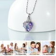 thumbnail image 2 of Crystal Heart with Tree of Life Necklace Urns for Cremation Ashes Holder Memorial Jewelry, 2 of 6