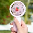 thumbnail image 5 of Xeyise Handheld Fan Eye-catching Detachable Plastic Colorful Pocket Fan with Stable Base for Home, 5 of 8