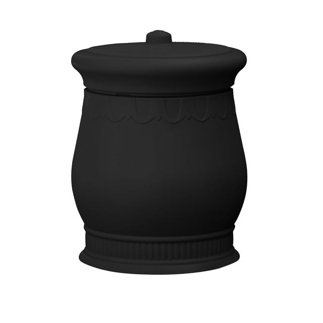 Good Ideas Savane Panier de Rangement Décoratif Extérieur de 30 Gallons Urn, Noir