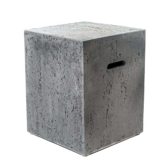 AMS Fireplace Concrete Propane Tank Cover - Light Gray