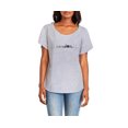 thumbnail image 2 of Hey You, Love X-Large Women's London Heartbeat Skyline Gray T-Shirt, 2 of 2