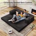 thumbnail image 4 of JARCLIC Boneless Convertible Sofa Bed,79" Folding Sofa Bed, Loveseat Sleeper Couch Daybed for Living Room, Bedroom, Apartment (Black), 4 of 8