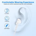 thumbnail image 5 of USB C Headphones for iPhone 17/16/15, 2 Pack Type C Magnetic Wired Earphones Ergonomic In-Ear Headset HiFi Stereo Earbuds with Mic&Volume Control Noise Cancelling Compatible for Samsung Android,White, 5 of 7