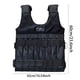 thumbnail image 2 of Chaleco con peso ajustable para 1 placa de acero de 20 kg Chaleco de entrenamiento con peso y hombros acolchados, 2 of 6