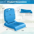 thumbnail image 3 of Gymax 2PCS Poolside Chairs for Edge of Pool Foldable Outdoor Pool Chair Blue, 3 of 10
