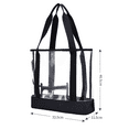 thumbnail image 2 of Bolsas transparentes para trabajo, playa, estadio, seguridad aprobada con cierre de cremallera Xemadio ZJWJ369, 2 of 4