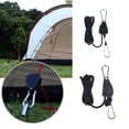 thumbnail image 1 of 2Pcs 1/8 '' Cuerda de resistencia Clip de trinquete Colgador Tensores de ajuste de tienda Cola Colgador de clips, 1 of 8
