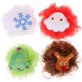 thumbnail image 1 of 4pcs Bath Balls Creative Christmas Style Body Scrubber Exfoliating Bathing Ball, 1 of 9