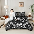 thumbnail image 4 of Castle Fairy Boys Girls Abstract Animal Spider Bedding Comforter Set 2pcs,Gothic Skull Twin Comforter Sets Microfiber,Floral Flowers Mushroom Breathable Bedding Set,Luxury Bedroom Decor,Reversible, 4 of 8