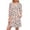 *Pink^, variant on ClodeEU Women's Three Quarter Sleeve V Neck Polka Dot Dress ,Fashion Casual Trendy Mini Dress Pink^,Womens Plus M