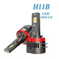 thumbnail image 2 of 2PCS H11B LED Headlight Bulb Turbo 80W 30000LM Low Beam High Beam 6000K White for Fiesta Plug and P, 2 of 5