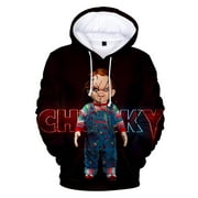 Chucky Hoodie Cosplay Long Sleeve Sweatshirt Fashion Pullover Streetwear Clothing
