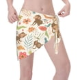 thumbnail image 2 of Wukai Monkeys in the Jungle Women’s Short Sarongs Beach Wrap Bikini Bottom Short Skirt Chiffon Scarf for Swimwear, 2 of 4