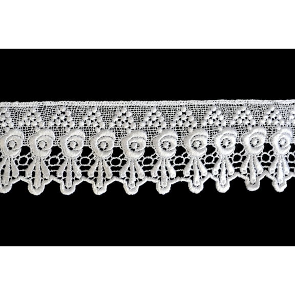 Lily 3" Bridal Accessory Sewing Notions White and Ivory Venice Lace Trim By Yard