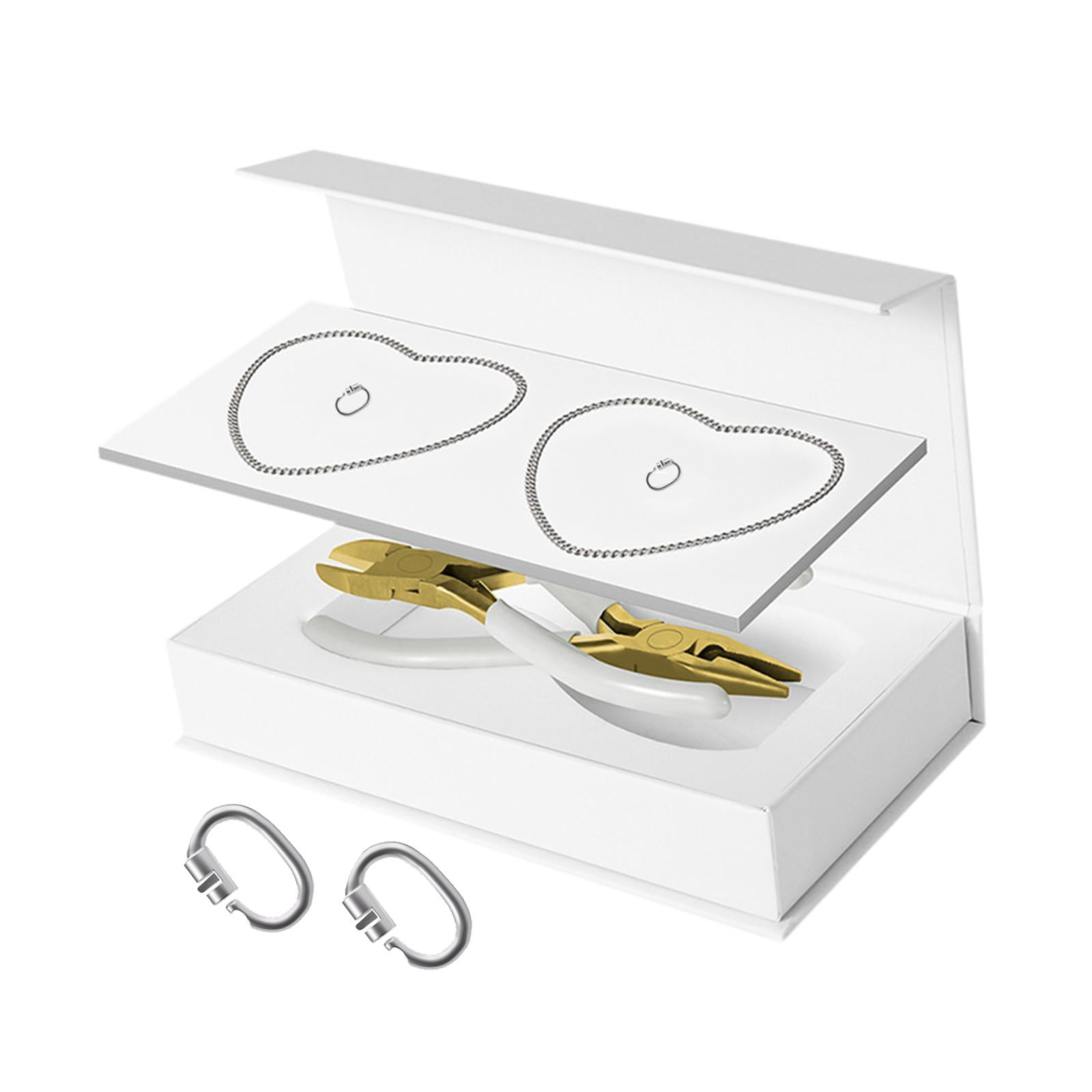 Segolike Permanent Bracelets Kit Couples Bracelets for Him and Her with Locking Clasps Jewelry for Date Night Activity Valentine'S Pair
