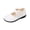 White, variant on Gpaecead Girls Flower Mary Janes Princess Dress Shoes Soft Sole Faux Leather Casual Shoes For School Daily Wear White