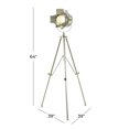 thumbnail image 4 of DecMode 64" Silver Floor Lamp with Silver Metal Shade, 4 of 11