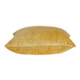 thumbnail image 3 of Parkland Collection Danbury Transitional Yellow Solid Pillow Cover With Poly Insert, 3 of 6
