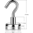 thumbnail image 3 of Magnetic Hooks With Powerful Neodymium Magnets, Rust Resistant Coating Ensures Longevity In Any Environment, 3 of 5