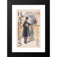 thumbnail image 2 of Edward Penfield 11x14 Black Modern Framed Museum Art Print Titled - Harper's January (1894), 2 of 5
