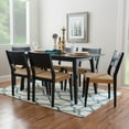 thumbnail image 2 of Powell Crawford 7-Piece Indoor Dining Set, Black, 2 of 12
