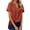 Brick Red, variant on T Shirts for Women 2026 Summer Linen Lightweight Short Sleeve V Neck Loose Business Casual Office Work Tshirt Blouse
