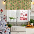 thumbnail image 5 of Palm Tree Tropical Curtain Valances for Windows, Kitchen Valance Window Treatments Panel 2 Pack, Pink Summer Green Botanical Rod Pocket Short Curtains for Bathroom Bedroom 60 x 18 Inch, 5 of 8