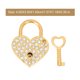thumbnail image 2 of GAXIRE 2 Juegos De Candados En Forma Con Llave Plata Decorativos Y Resistentes, 2 of 7