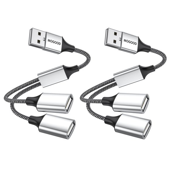 Cable divisor USB MOGOOD USB y Adaptador divisor dual USB 2.0