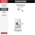 thumbnail image 2 of Delta T14237-BLLHD Velum Shower Only Trim Package - Black, 2 of 2
