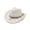 White, variant on Women's Crochet Western Cowboy Straw Hat Hollow Out Woven Sun Hat with Shell & Tassel Band