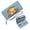Blue, variant on GEEAD Spacious Everyday Wallet for Women Card Holder Wallet for Women whimsical design sleeping kitten vibrant sunflowers Durable Polyester Lining Everyday Wallet