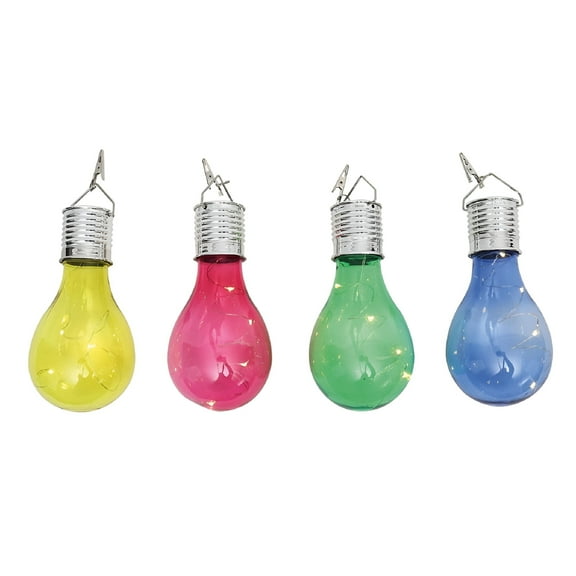 HIBIBUD Outdoor Light Bulbs Waterproof Solar Rechargeable   Batteries Chandelier Lightbulbs Hanging